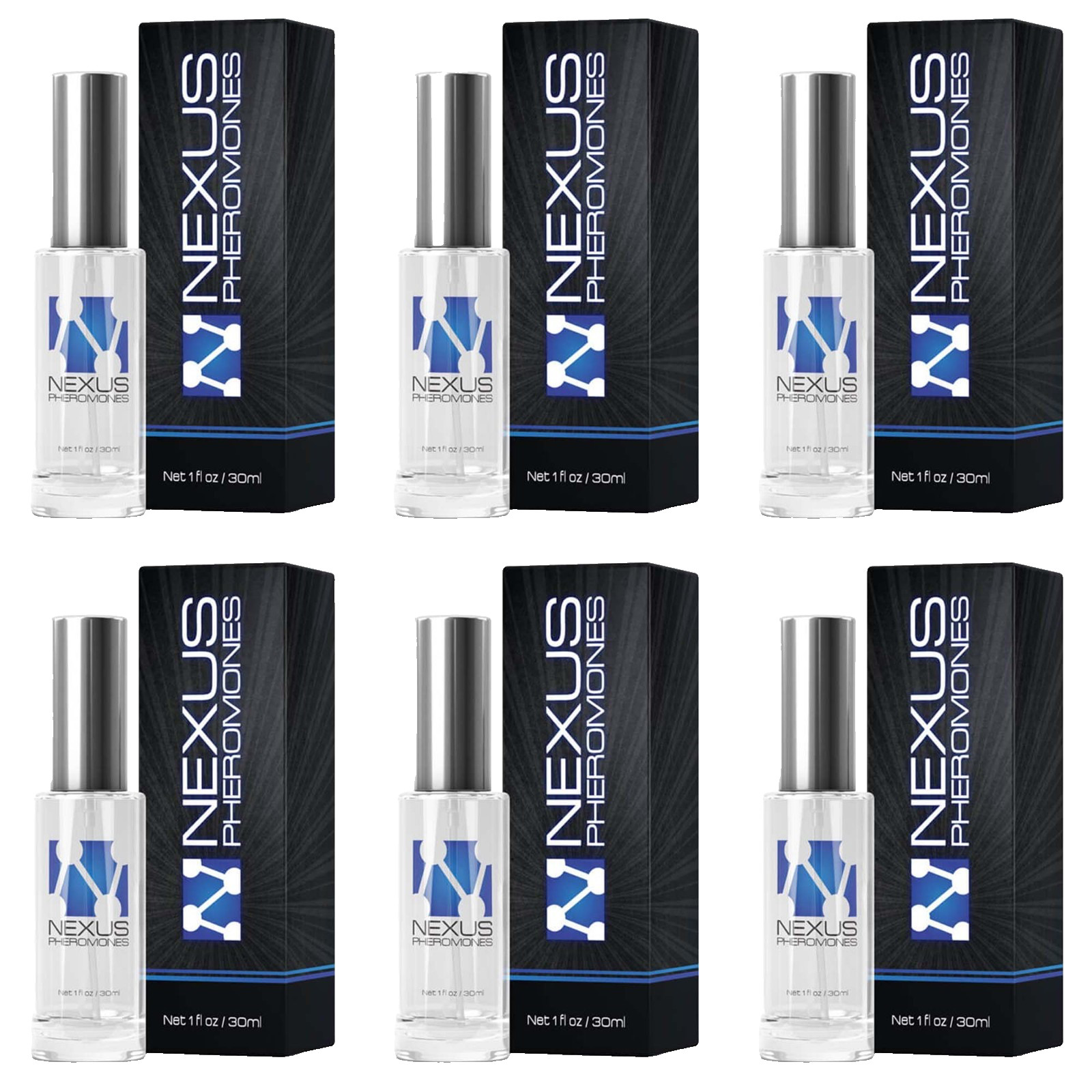 Nexus Pheromones 6 Bottles Cologne For Men Same Day Fast Shipping
