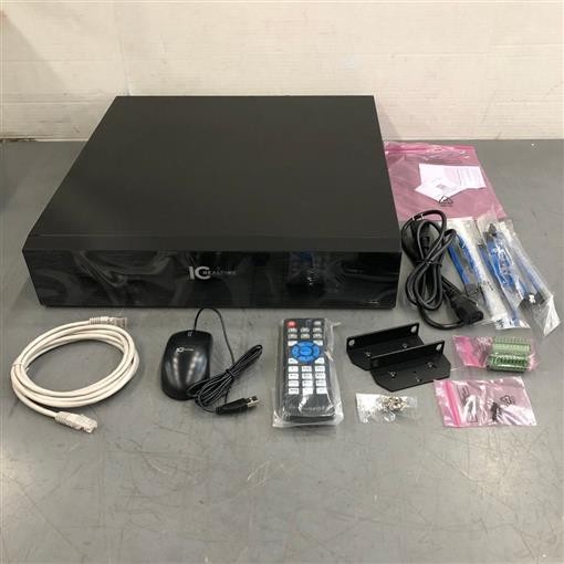 IC REALTIME NVR-EL32-2U12MP1 32CH RACK MOUNT 4k NVR W 1TB & 3X 4TB HARD DRIVES 