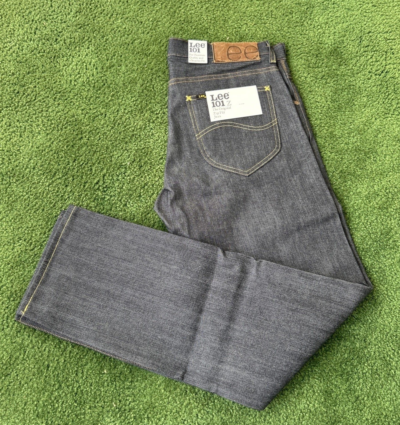 LEE 101 Z The Original Zip Fly Indigo Selvedge Jeans Size 31X32 Made In Italy LEE 101 Z The Original Zip Fly Indigo Selvedge Jeans Size 31X32 Made In Italy