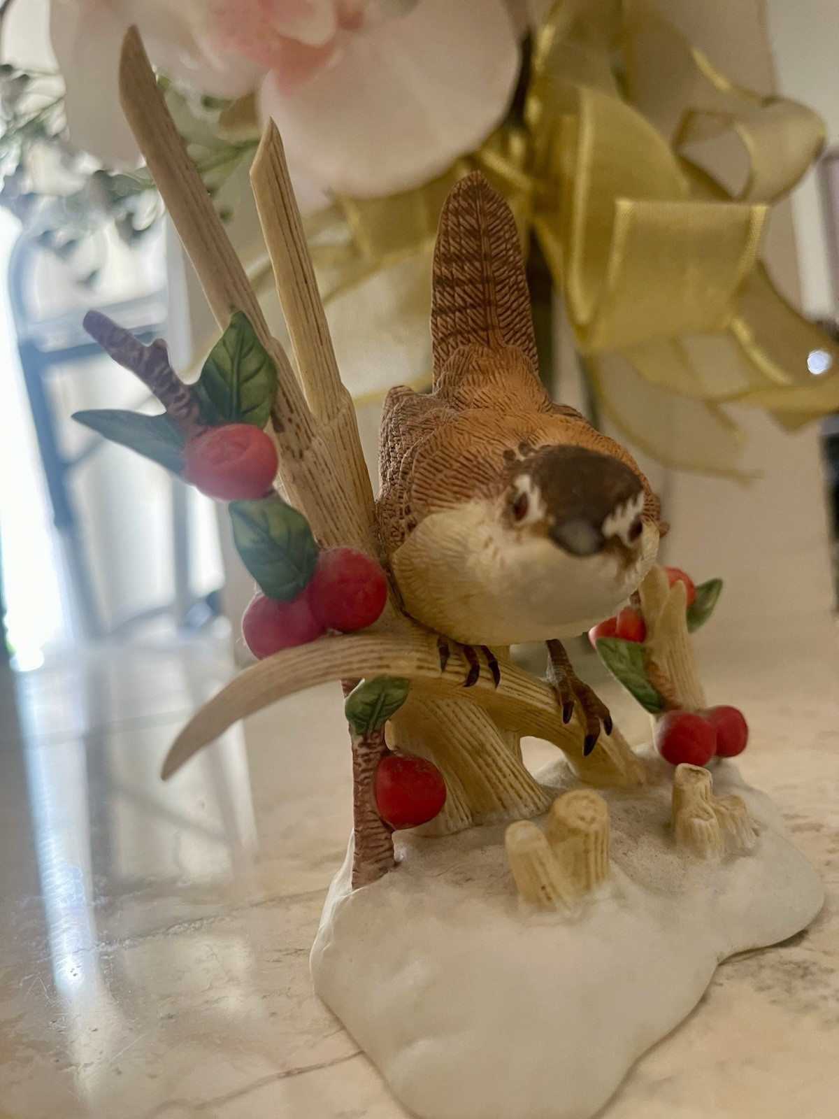 1990 Lenox Marsh Wren Fine Porcelain Figurine Garden Bird Collection New 1990 Lenox Marsh Wren Fine Porcelain Figurine Garden Bird Collection New