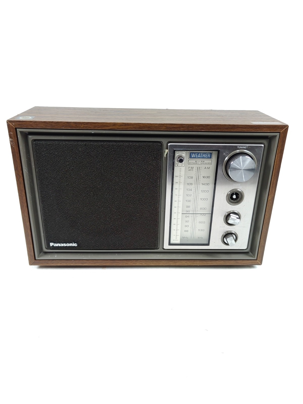 Panasonic RE-6628 AM / FM / WB 3-Band Table Radio *MISSING A KNOB*
