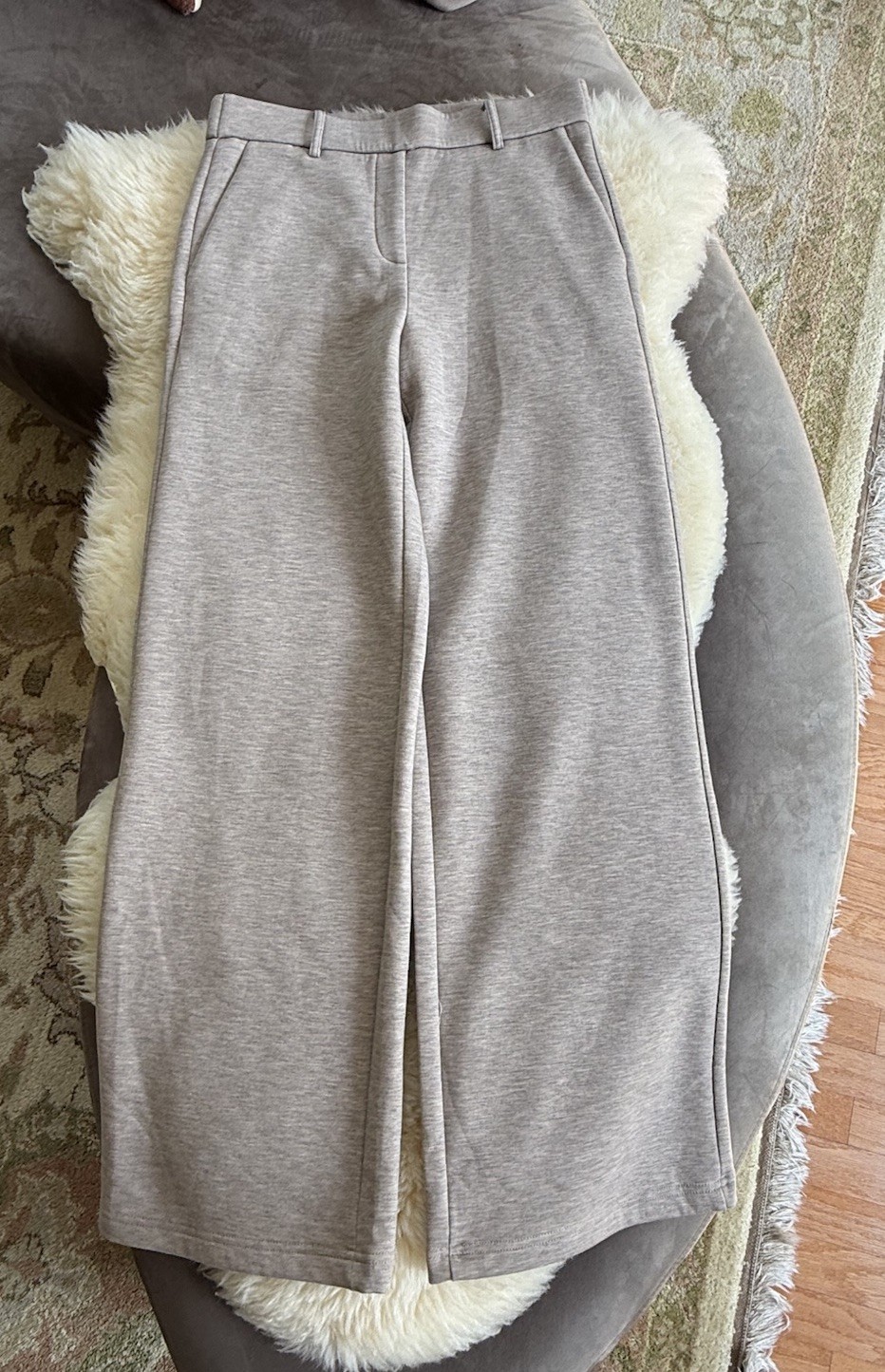 OGL Stretchy Mid Rise Straight Leg Pull-on Pants Heather Taupe Size Medium NWT OGL Stretchy Mid Rise Straight Leg Pull-on Pants Heather Taupe Size Medium NWT