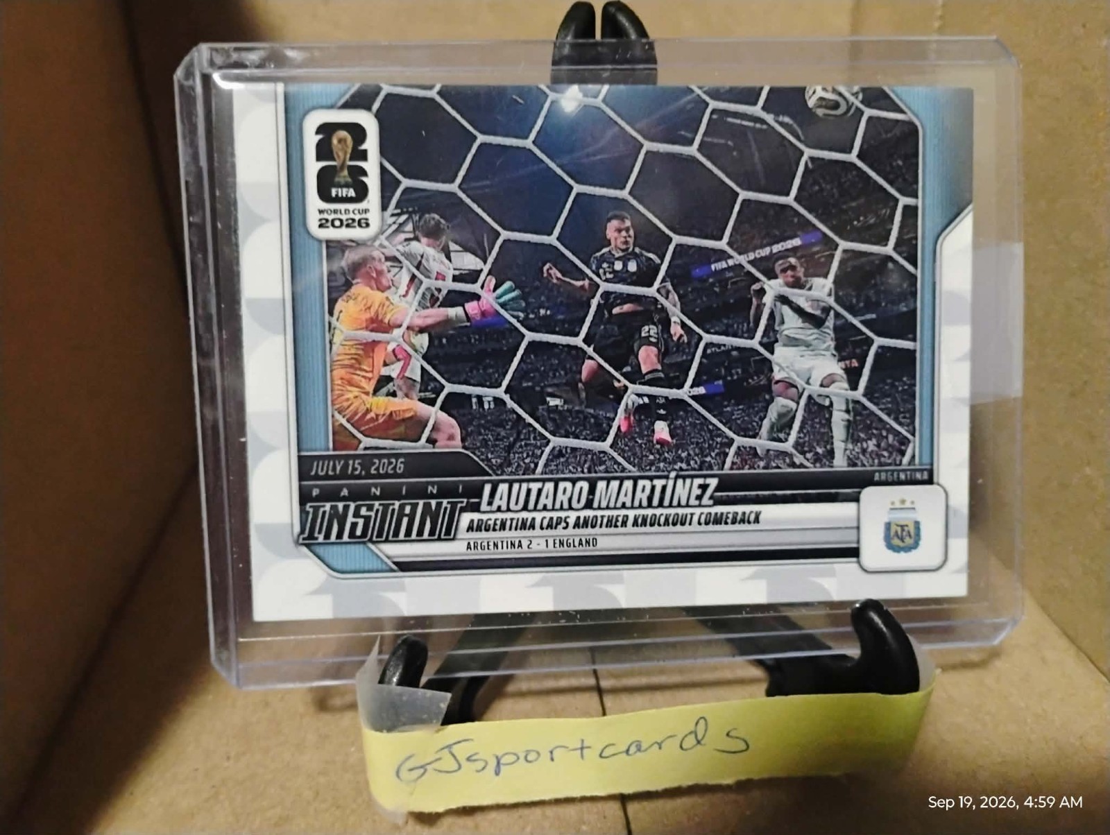 2026 Panini Instant FIFA World Cup #237 Lautaro Martinez Argentina PR:756