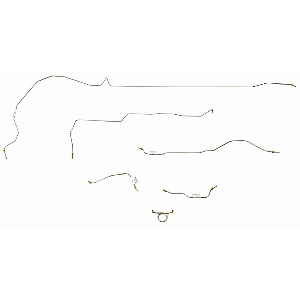 Classic Tube Brake Line Kit Complete Original Steel Standard Drum Single Exha...