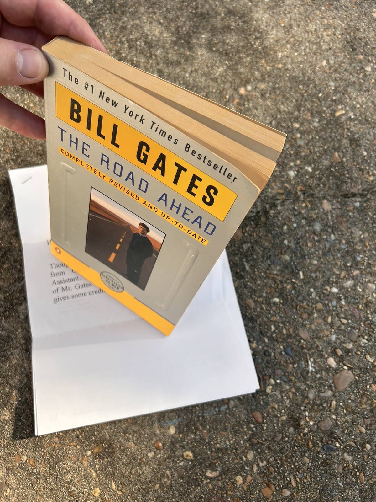 Bill Gates SIGNED Road Ahead Revised Ed Paperback w/Assoc. Provenance  Doc. 1996