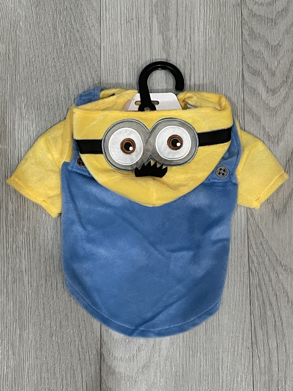 NEW Illumination\'s Minions Halloween Dog Pet Costume Hooded Jumpsuit - Size S NEW Illumination\'s Minions Halloween Dog Pet Costume Hooded Jumpsuit - Size S