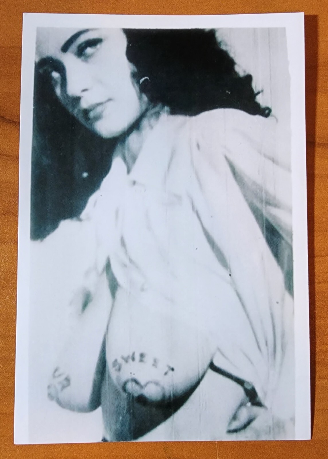 Bernard Kobel Traditional Tattoo Photo B&W Vintage Tattooed Woman Back Chest