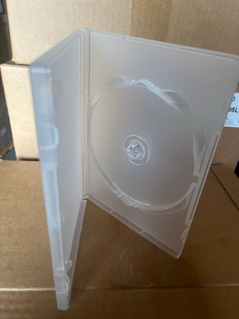 100 New Top Quality 14mm Single DVD Case Clear, Made in USA, 1095L 