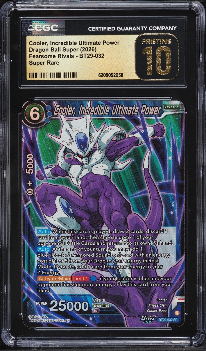2026 DBS  Cooler, Incredible Ultimate Power BT29-032 SR CGC 10 Pristine