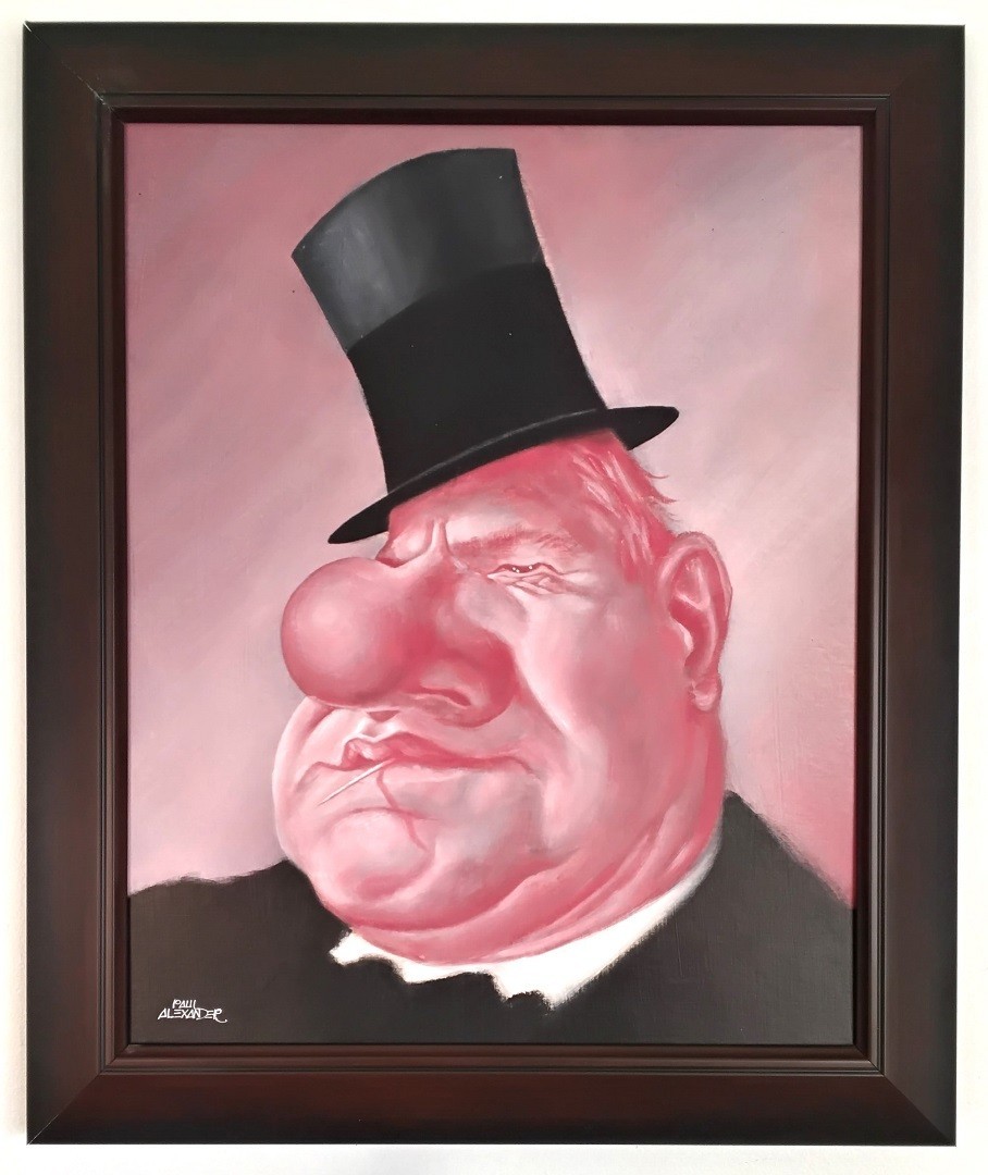 W. C. Fields Painting Original Art by Paul Alexander