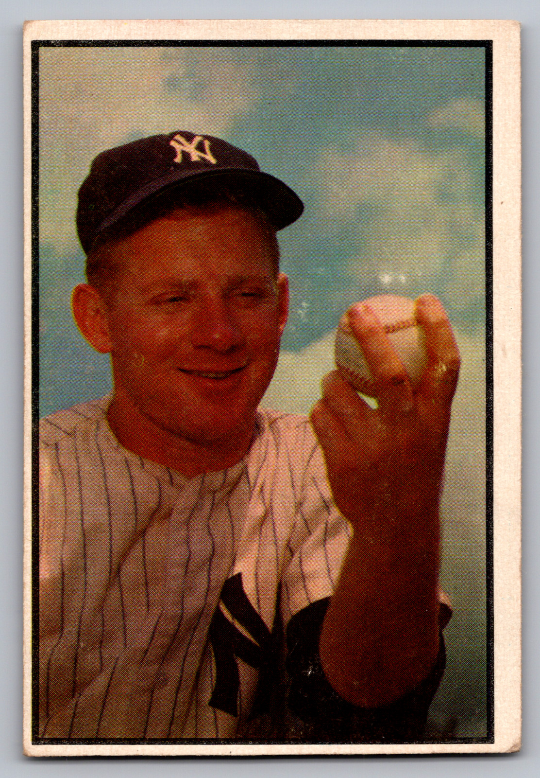 1953 BOWMAN COLOR #153 WHITEY FORD YANKEES 1953 BOWMAN COLOR #153 WHITEY FORD YANKEES