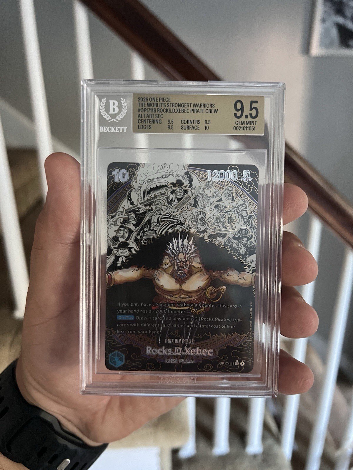 One Piece Rocks D. Xebec OPP17-118 Alt Art Strongest Warriors 🔥