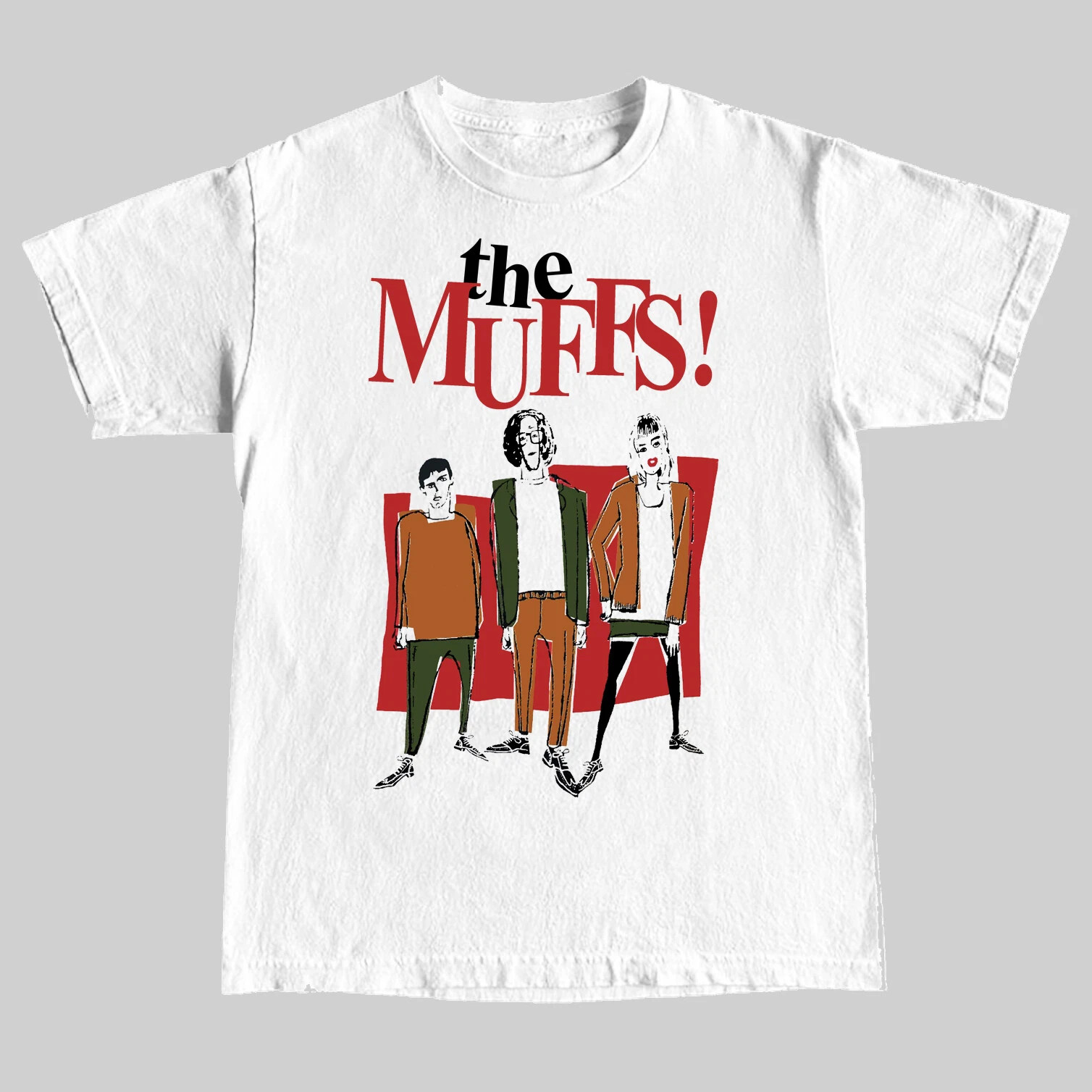 NEW The Muffs Band Gift For FAns Short Sleeve White S-5XL T Shirt UR603