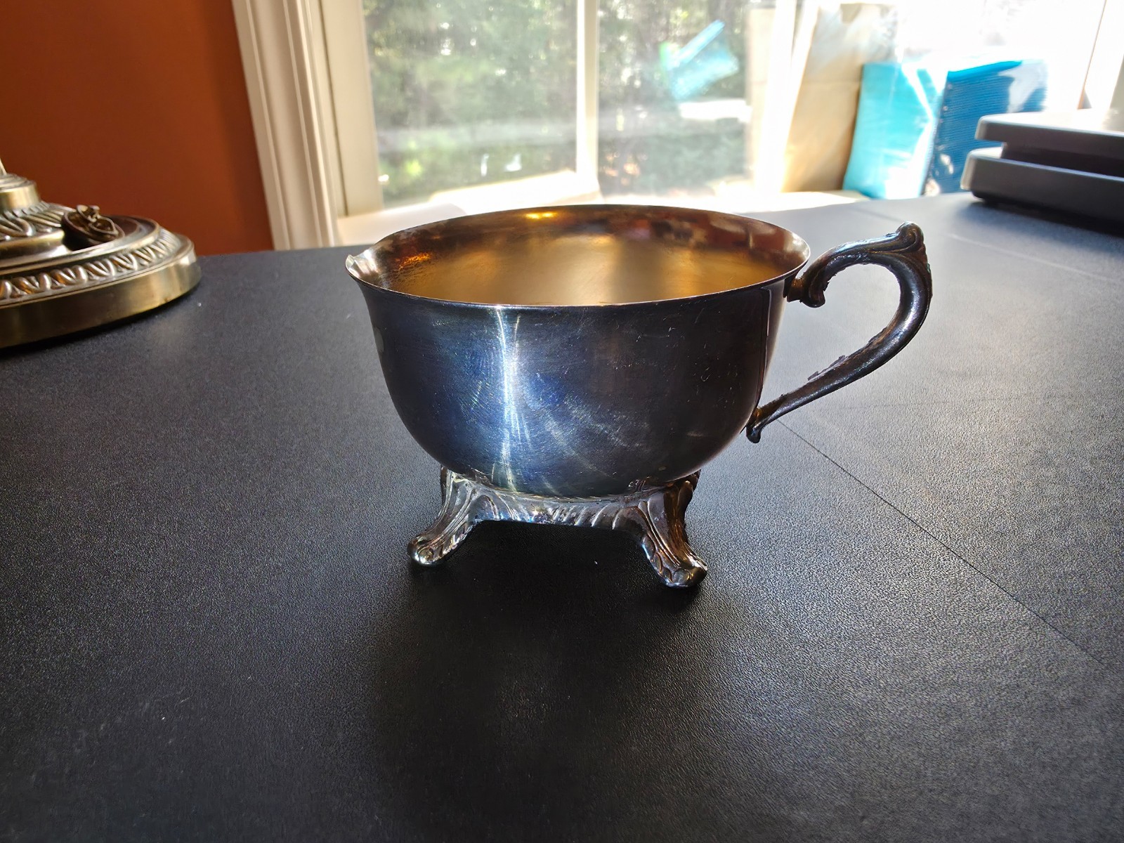 Vintage International Silver Company Silverplated Footed Creamer