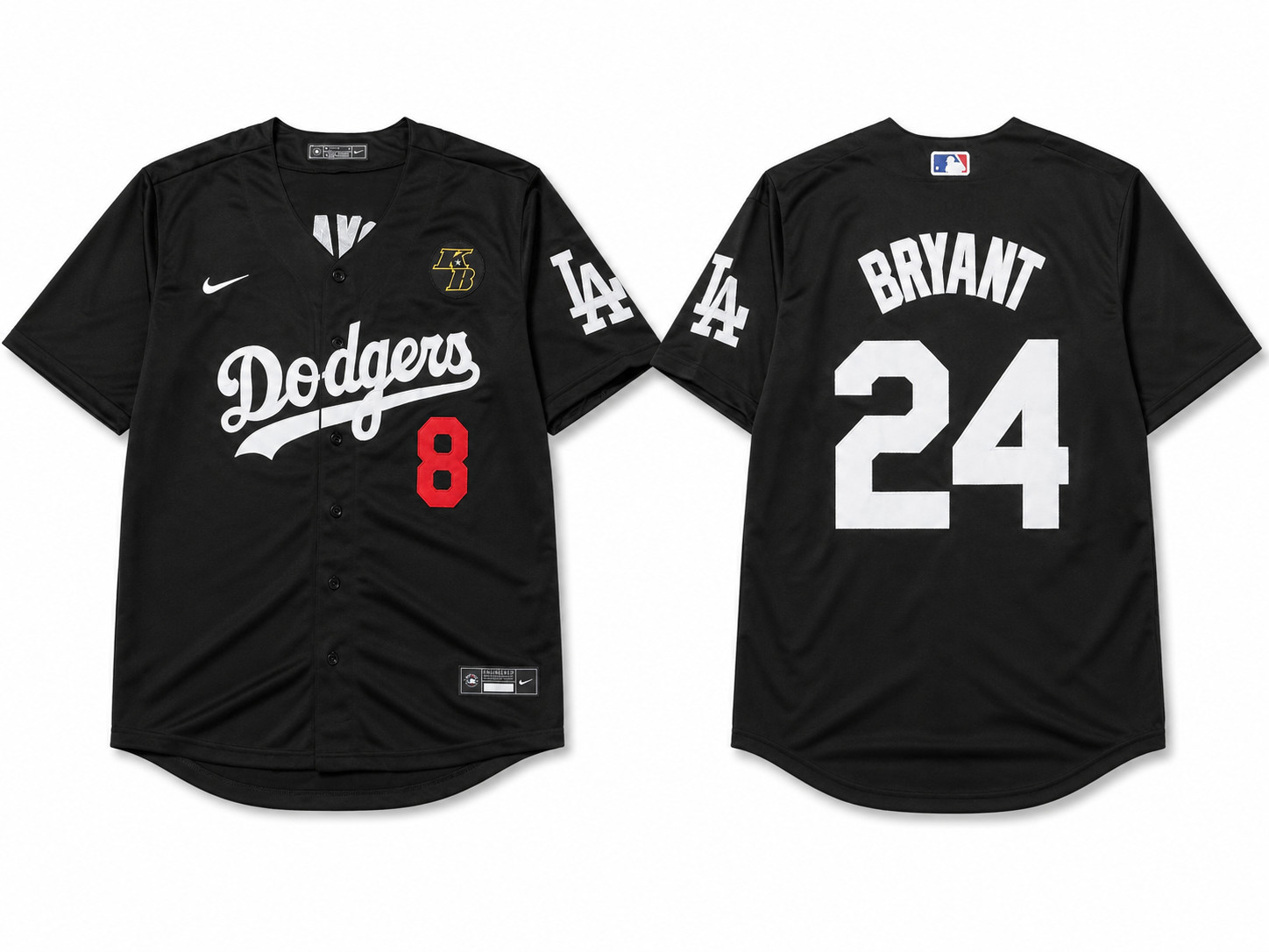 Los Angeles Dodgers Kobe Bryant #24 Baseball Jersey MLB