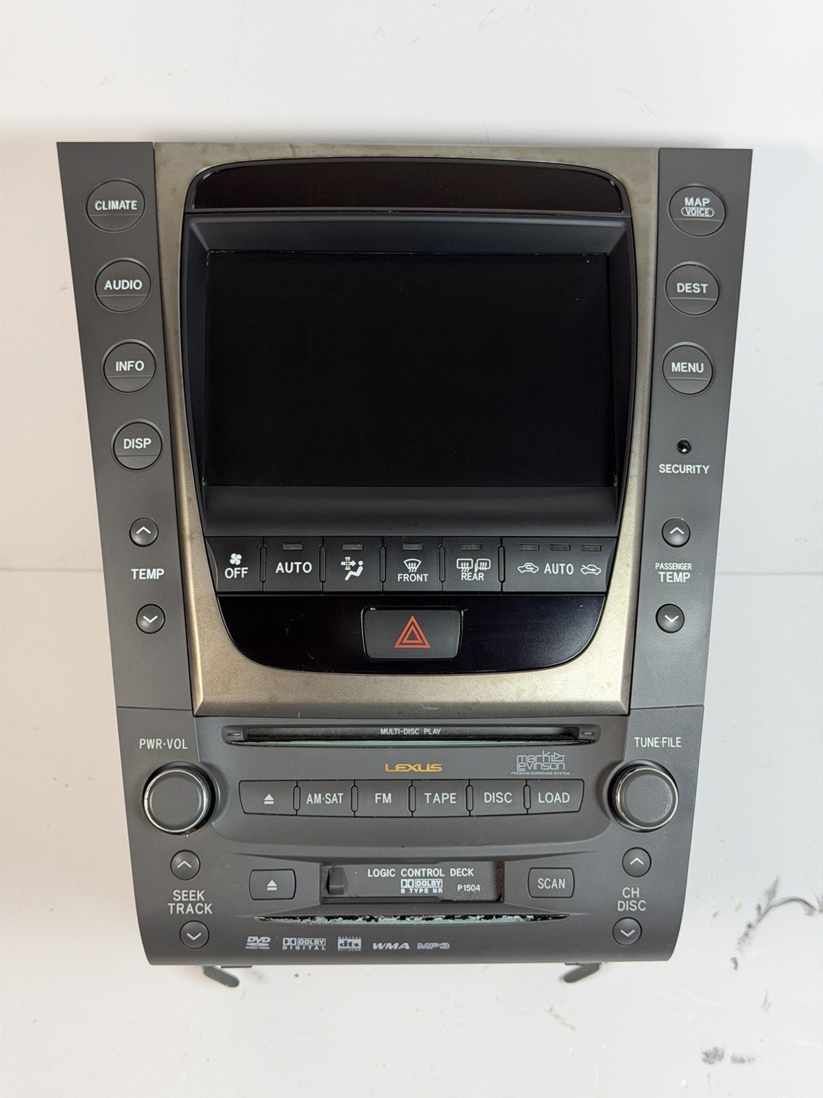 07-09 Lexus  GS350 GS460 TOUCH SCREEN Navigation Radio A/C Climate 86111-30620
