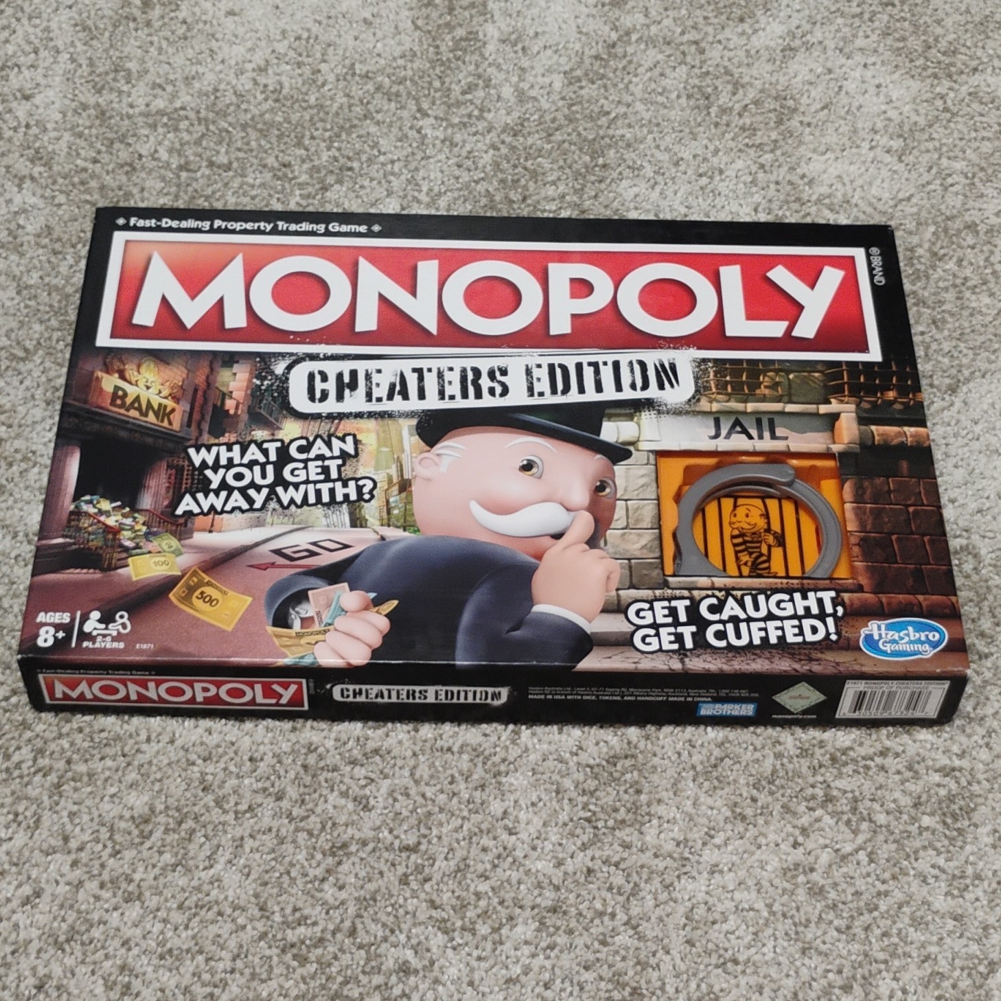 Hasbro Monopoly Game: Cheaters Edition Board Game (E1871) Complete Hasbro Monopoly Game: Cheaters Edition Board Game (E1871) Complete