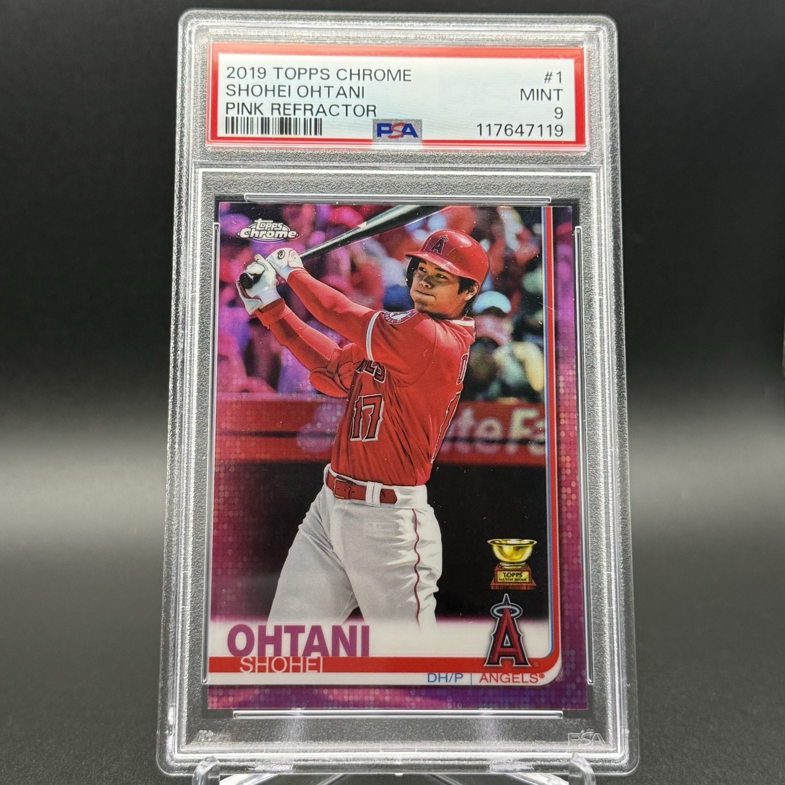 2019 Topps Chrome - Shohei Ohtani #1 Pink Refractor 2019 Topps Chrome - Shohei Ohtani #1 Pink Refractor