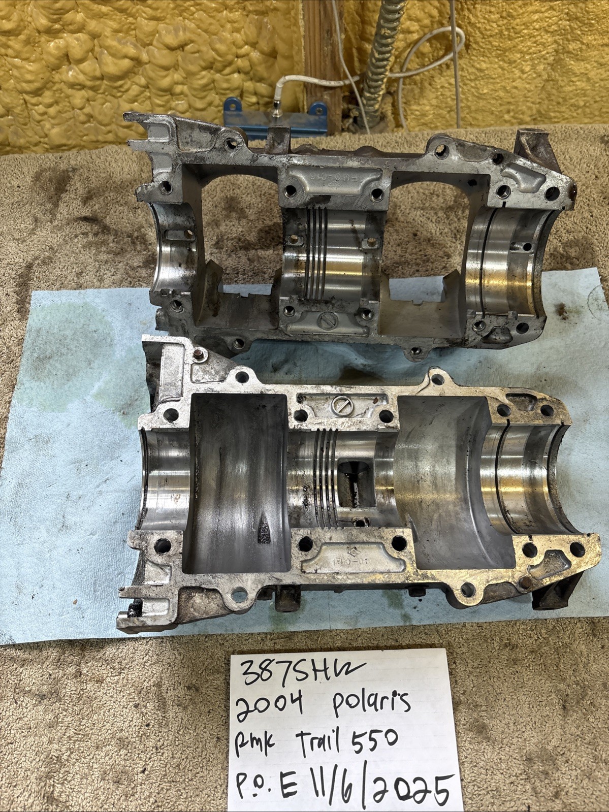 2004 Polaris Rmk Trail 550 Crank Case Halves Set 387 2004 Polaris Rmk Trail 550 Crank Case Halves Set 387