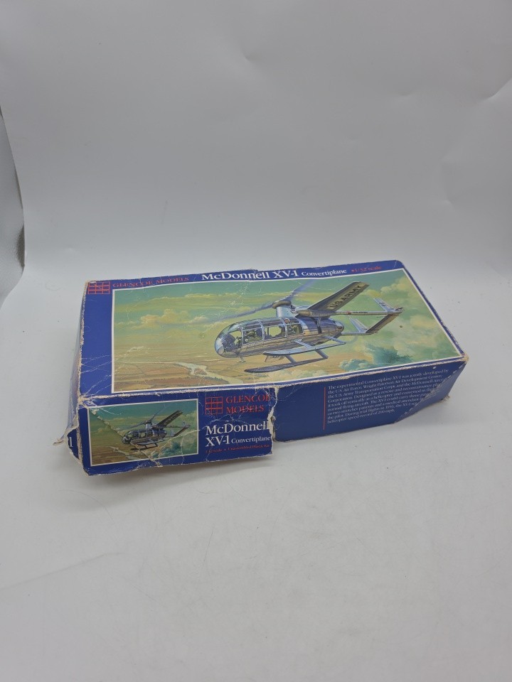 Glencoe Models McDonnell XV-1 Convertiplane 1/32 Model Kit  Unbuilt Complete 