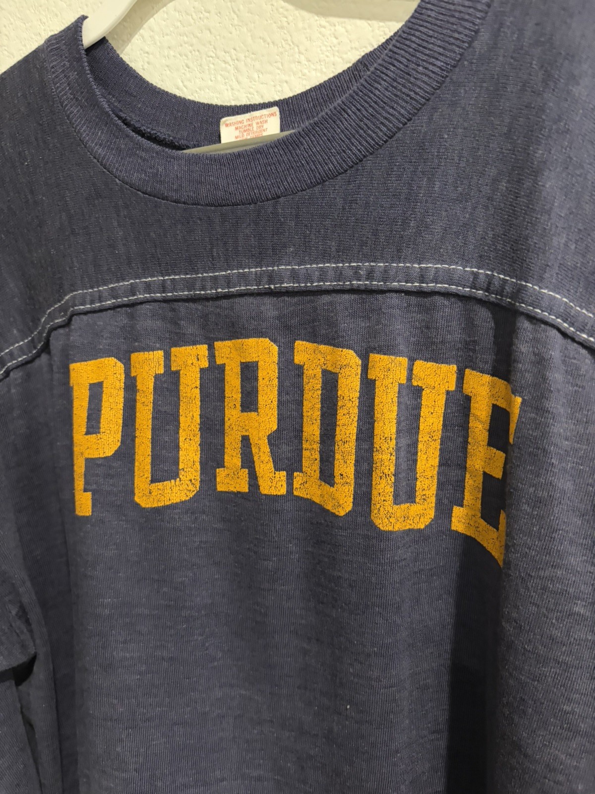 Vintage Purdue Boilermakers Collegiate Pacific 3/4 Sleeve Shirt XL (L) 🔥 NCAA