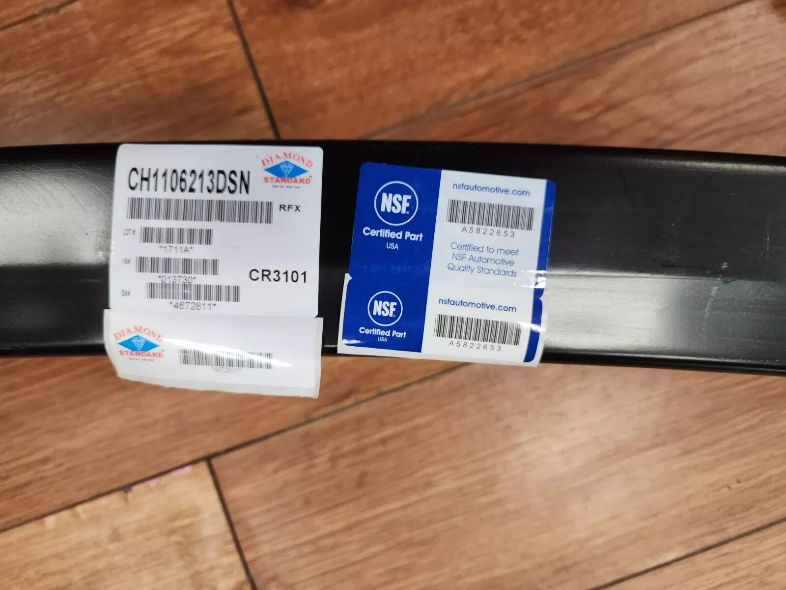 ⭐NEW 2008-15 Dodge Grand Caravan Chrysler Rear Bumper Reinforcement ch1106213dsn
