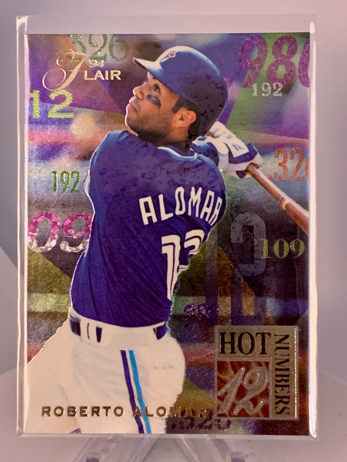 1994 Flair - Hot Numbers Roberto Alomar #1 1994 Flair - Hot Numbers Roberto Alomar #1