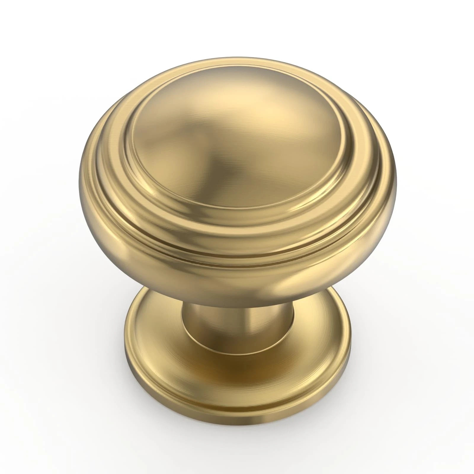 Amerdeco 10 Pack Champagne Bronze Cabinet Knobs Single Hole Cabinet Pulls 1 I...