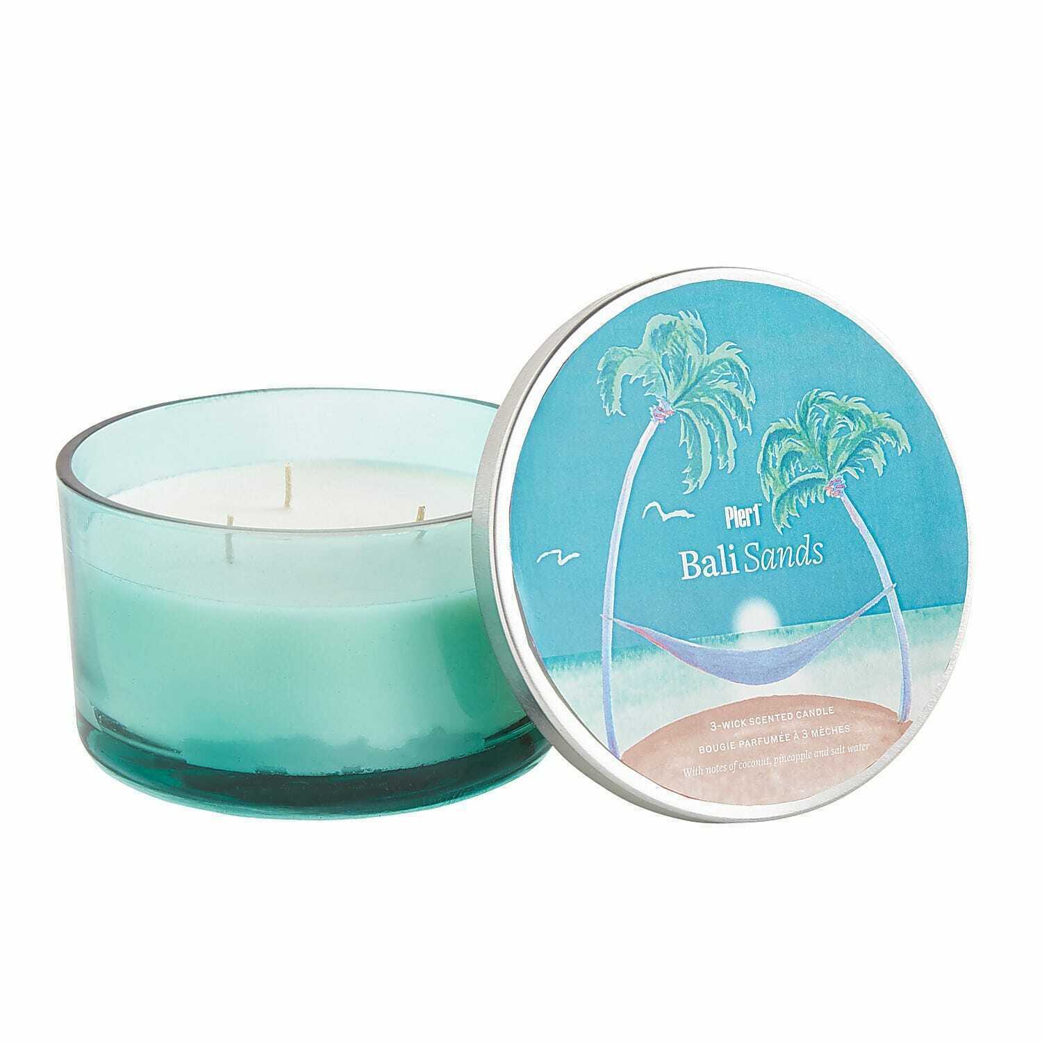 NWT PIER 1 BALI SANDS 3 WICK CANDLE NWT PIER 1 BALI SANDS 3 WICK CANDLE