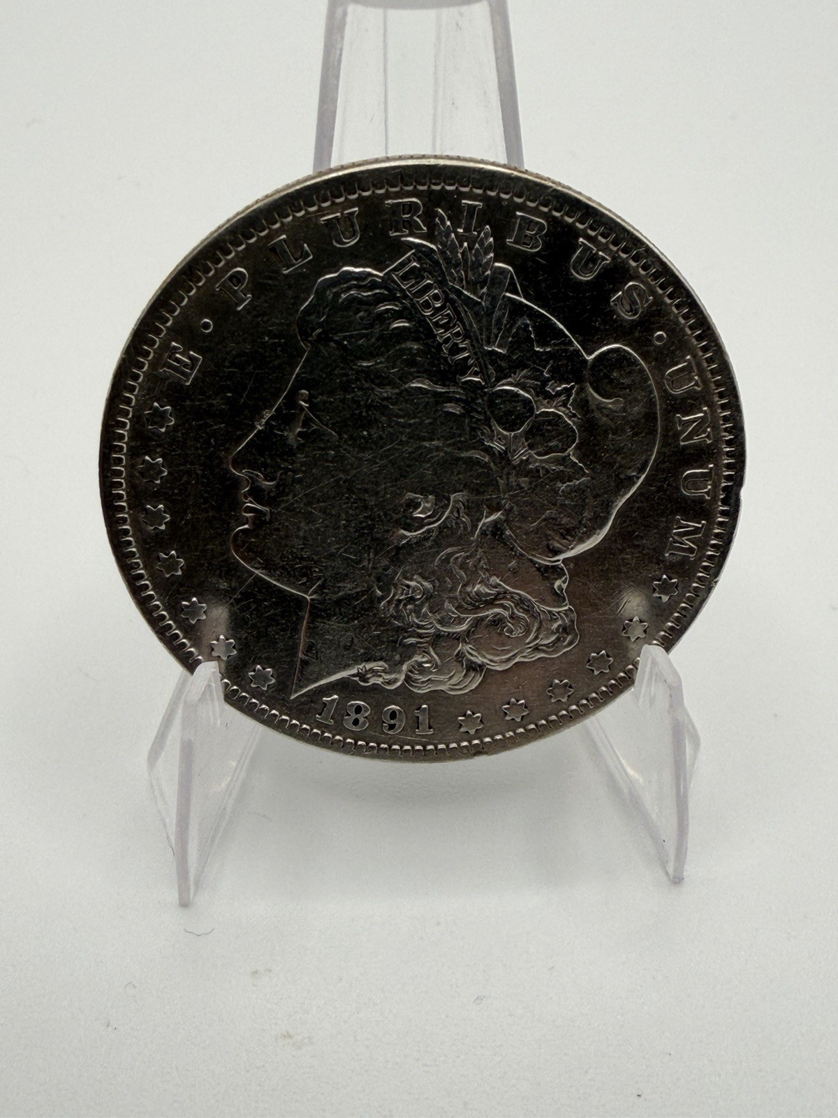 1891-S Morgan Silver Dollar $1 San Francisco Mint 90% Silver Raw Coin