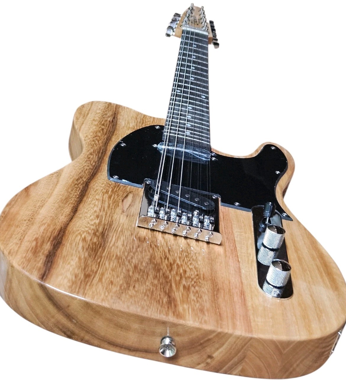 Full-Size 12 String Natural Custom  TL-STYLE Solid New Electric Guitar & Gig Bag