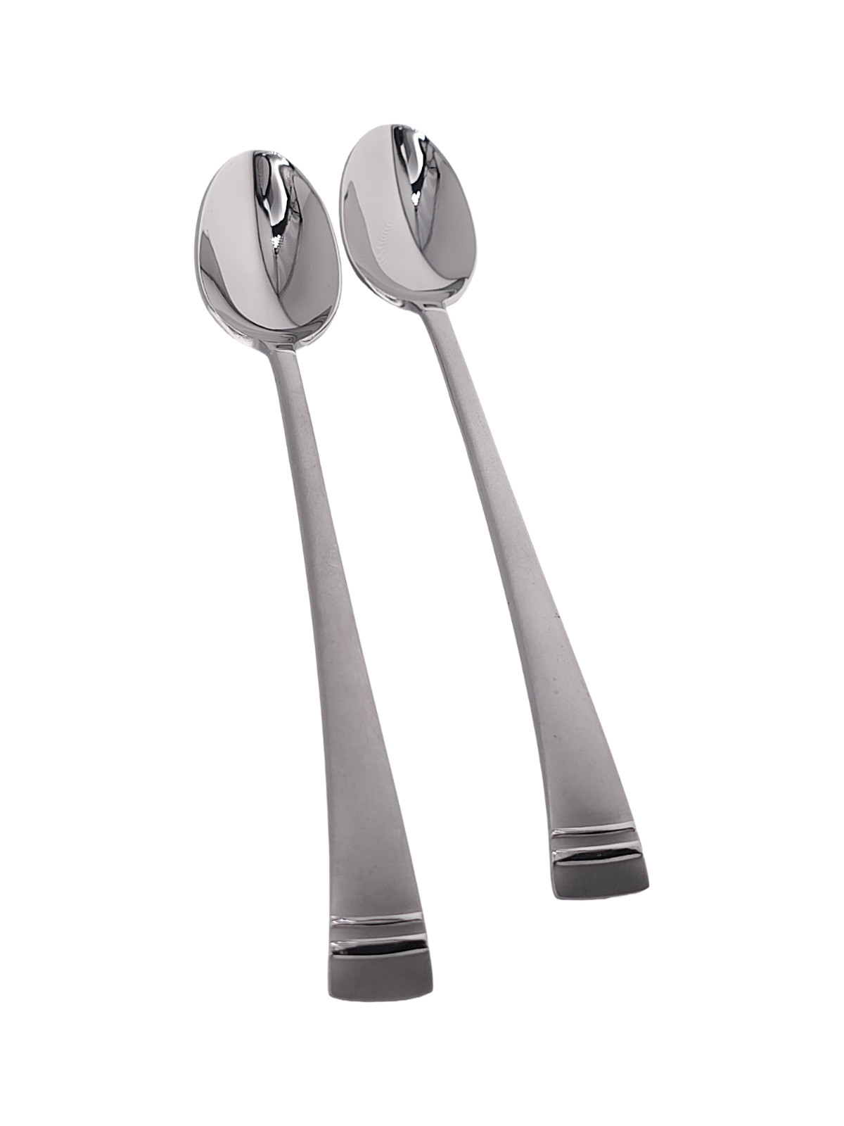 Lenox Stainless FEDERAL PLATINUM FROSTED Set(s) 2 Iced Tea Spoons UNUSED