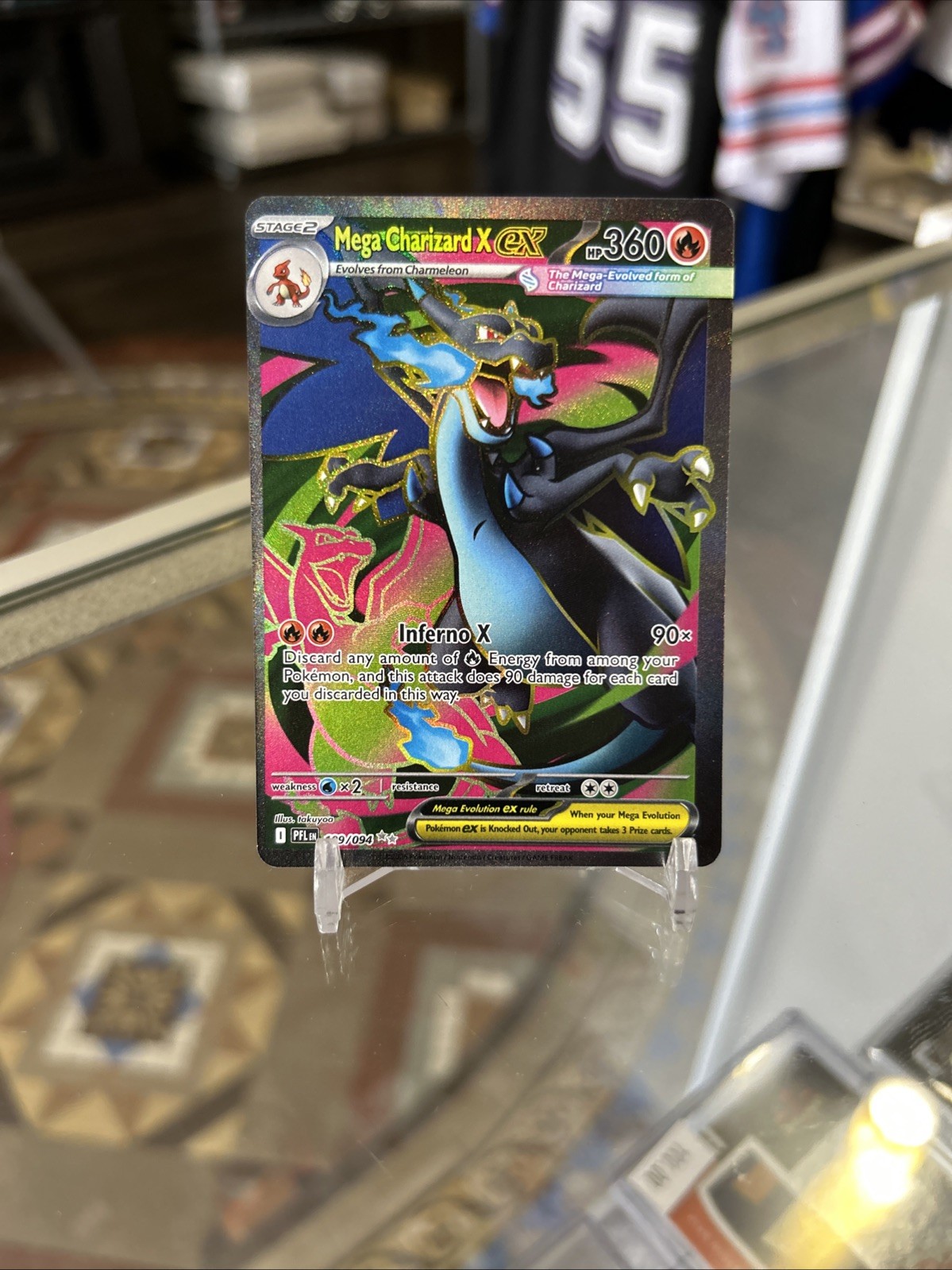Mega Charizard X ex 109/094 Pokémon Ultra Rare Holo Phantasmal Flames NM/MT Mega Charizard X ex 109/094 Pokémon Ultra Rare Holo Phantasmal Flames NM/MT