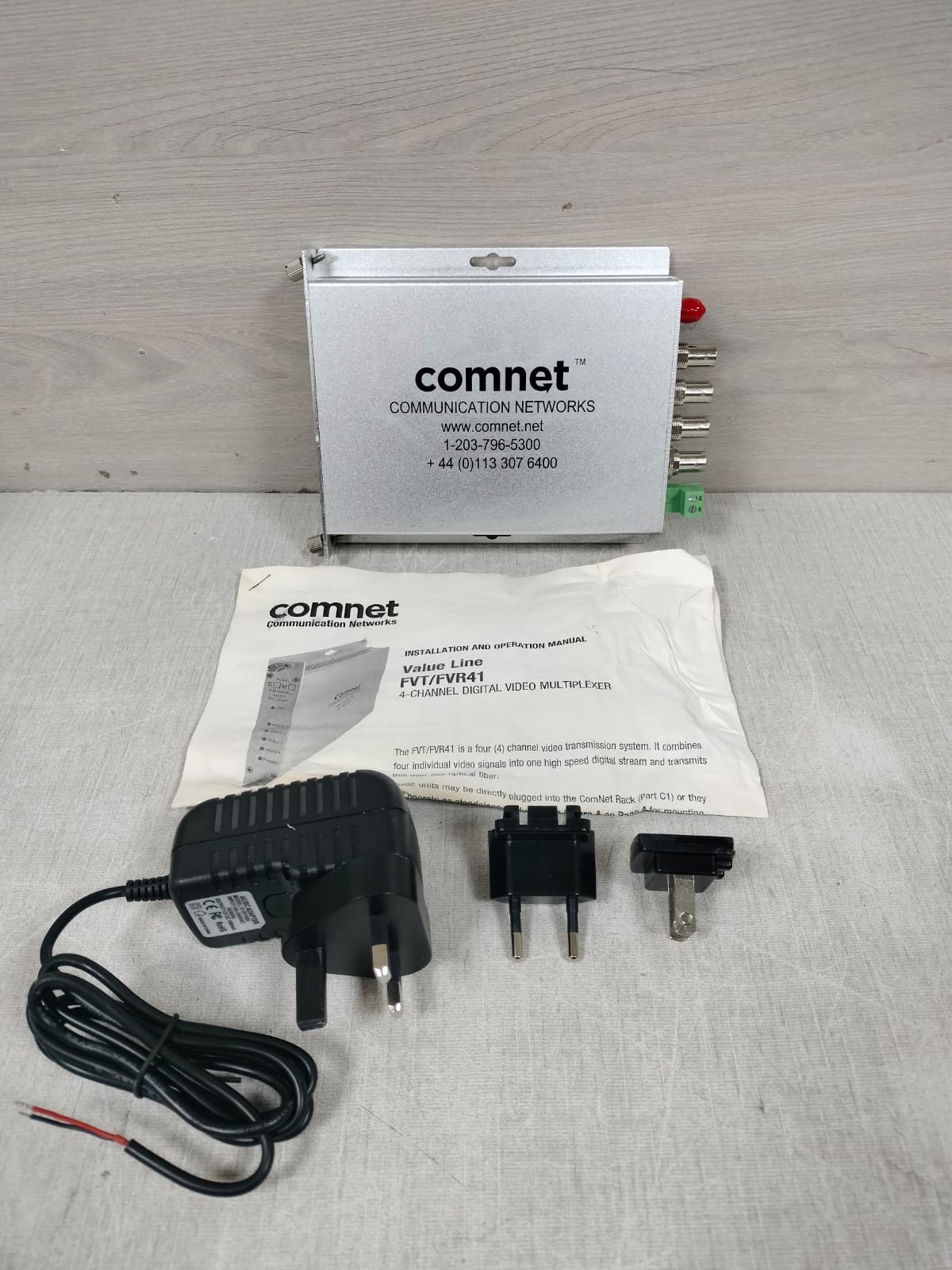 COMNET COMMUNICATION NETWORKS FVR41 4 CHANNEL VIDEO RECIEVER -NEW W/O BOX