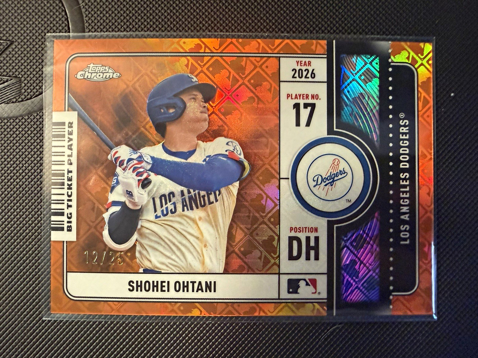 Topps 2025 Topps Chrome Shohei Ohtani Big Ticket Players BTP-3 /25 Dodgers Topps 2025 Topps Chrome Shohei Ohtani Big Ticket Players BTP-3 /25 Dodgers