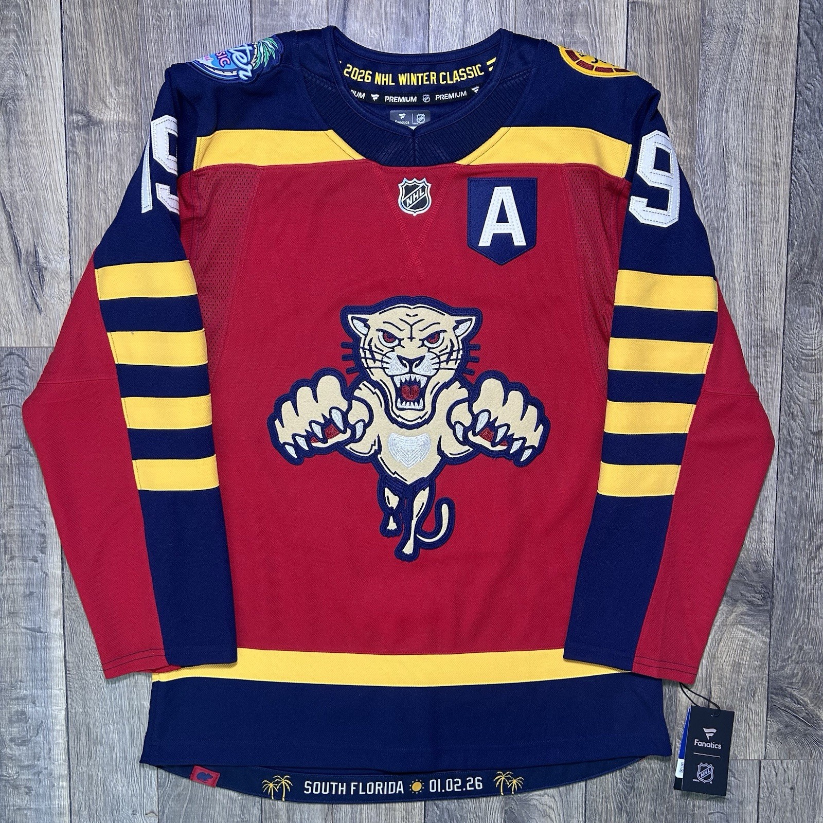 New Florida Panthers Matthew Tkachuk Fanatics Premium Winter Classic Jersey - 44
