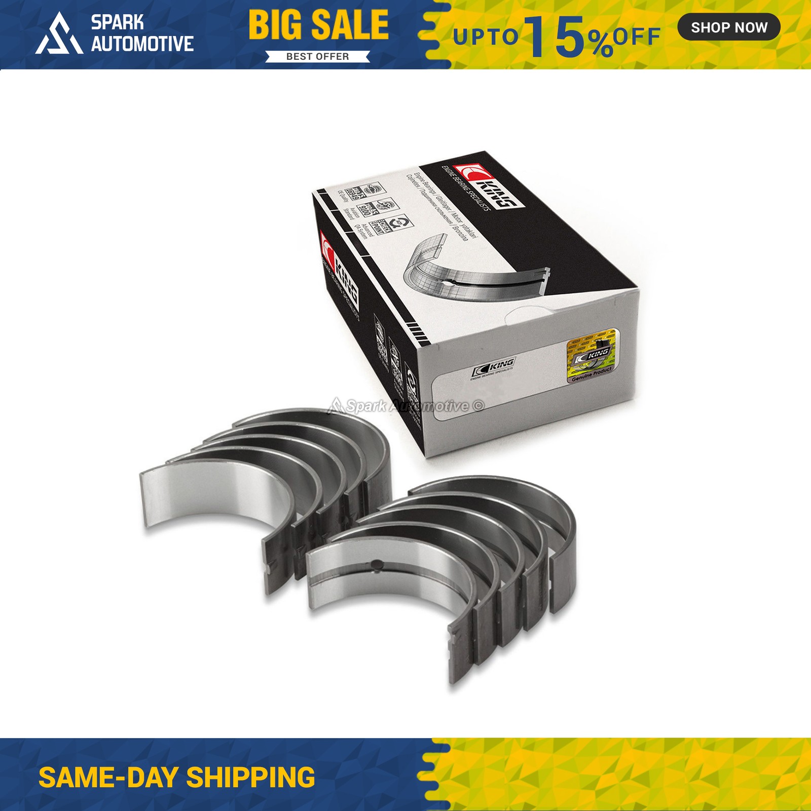 King Main Bearings Fit 1990-1997 Honda Acura 2.2L 2.3L