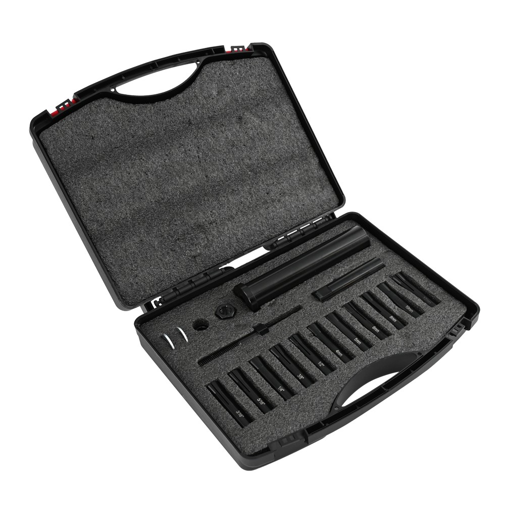 18pcs 95400 in-Line Dowel Pin Puller Master Set Includes Both SAE&Metric Collets
