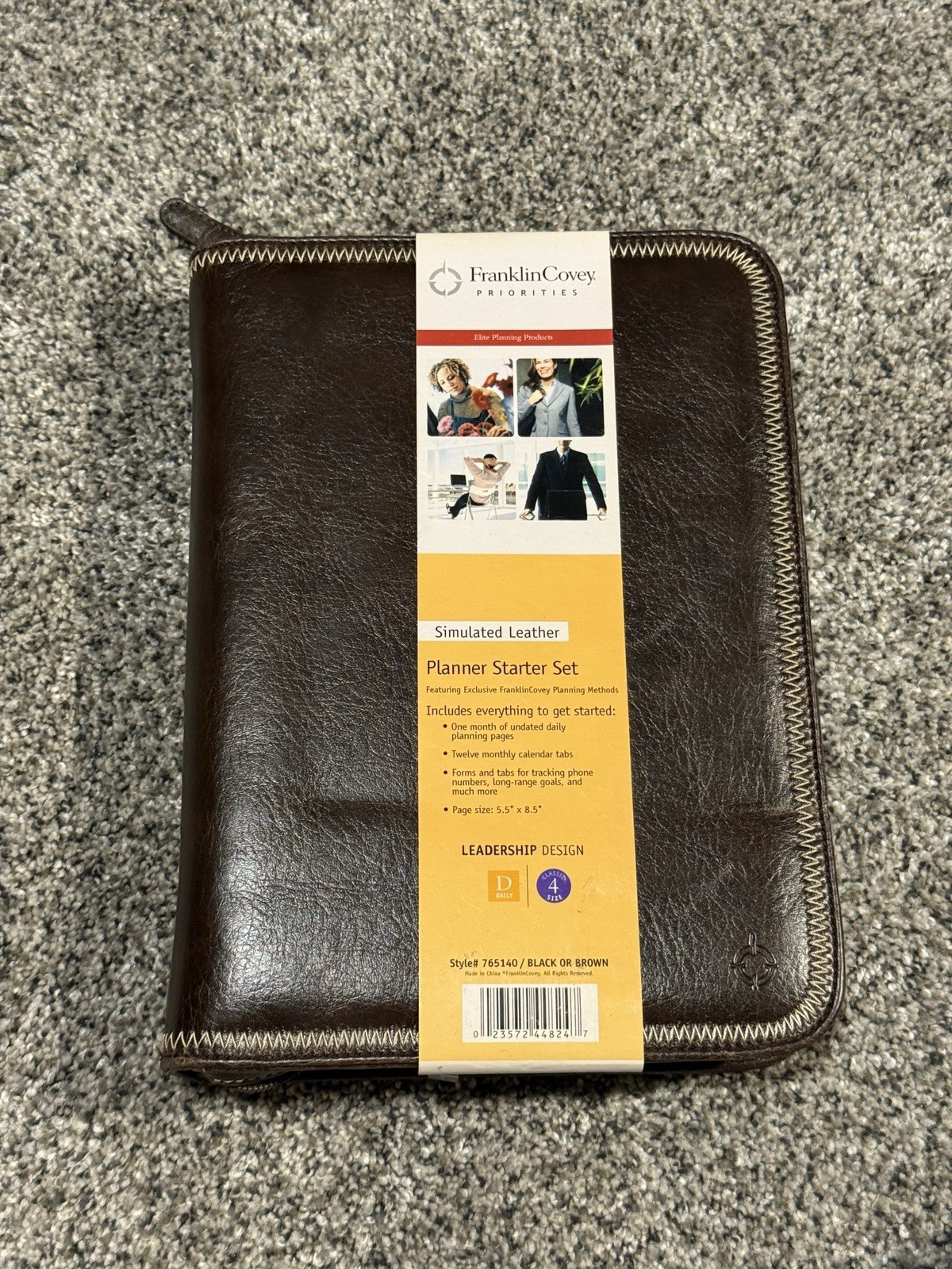Franklin Covey Classic Brown Planner Starter System NIB