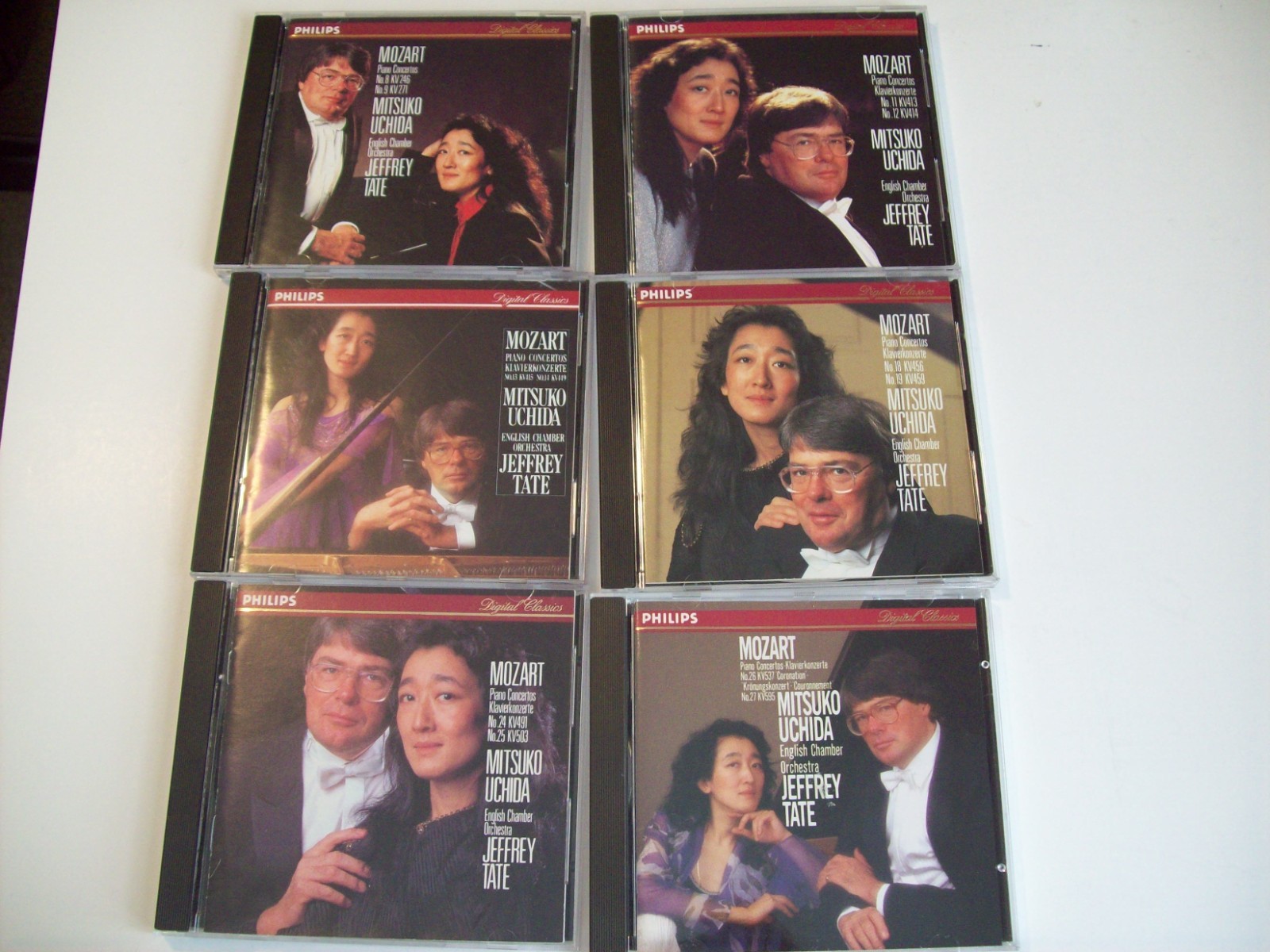 Mitsuko UchidaLot Of 6 CD's -  Mozart Piano Concertos