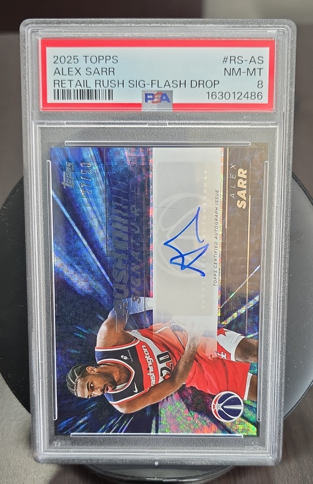 2025-26 Topps - Retail Rush Signatures Alexandre Sarr #RS-AS (AU)