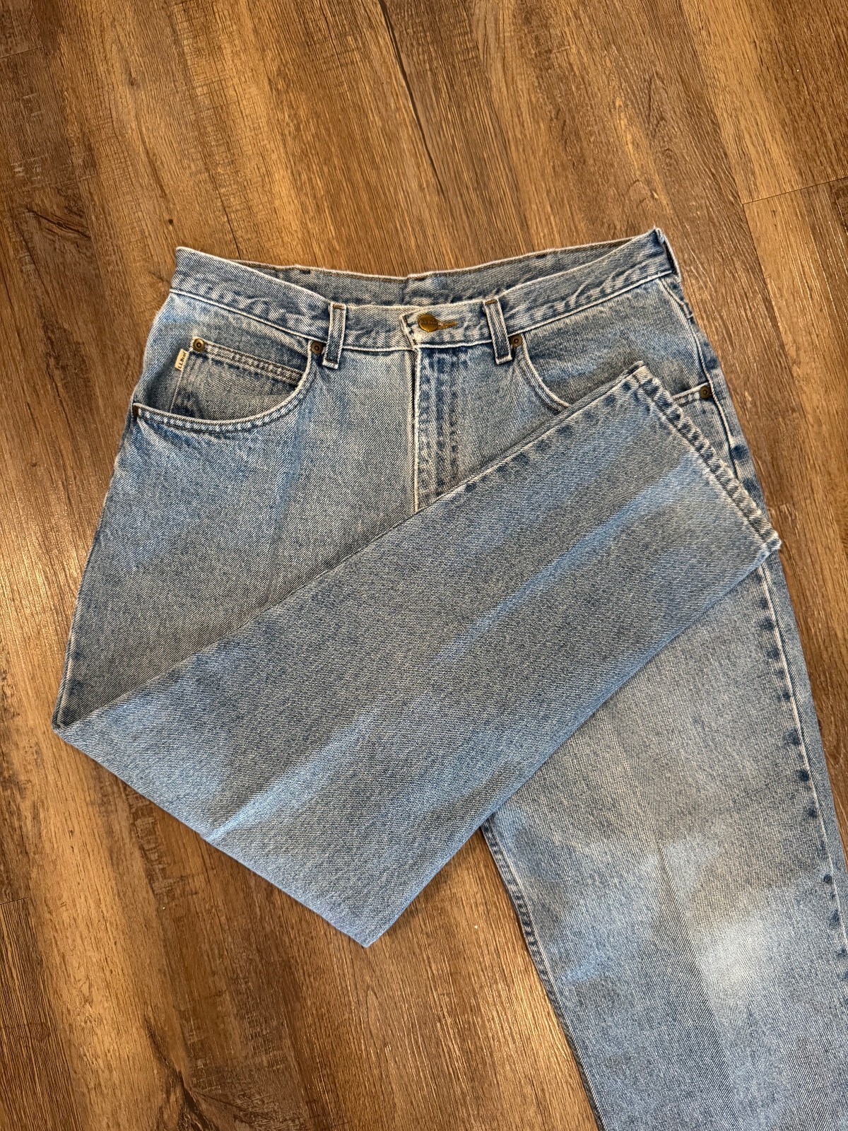 Vintage L.L.Bean Double L Natural Fit Light Blue Denim Jeans Size Men\'s 34x28 Vintage L.L.Bean Double L Natural Fit Light Blue Denim Jeans Size Men\'s 34x28