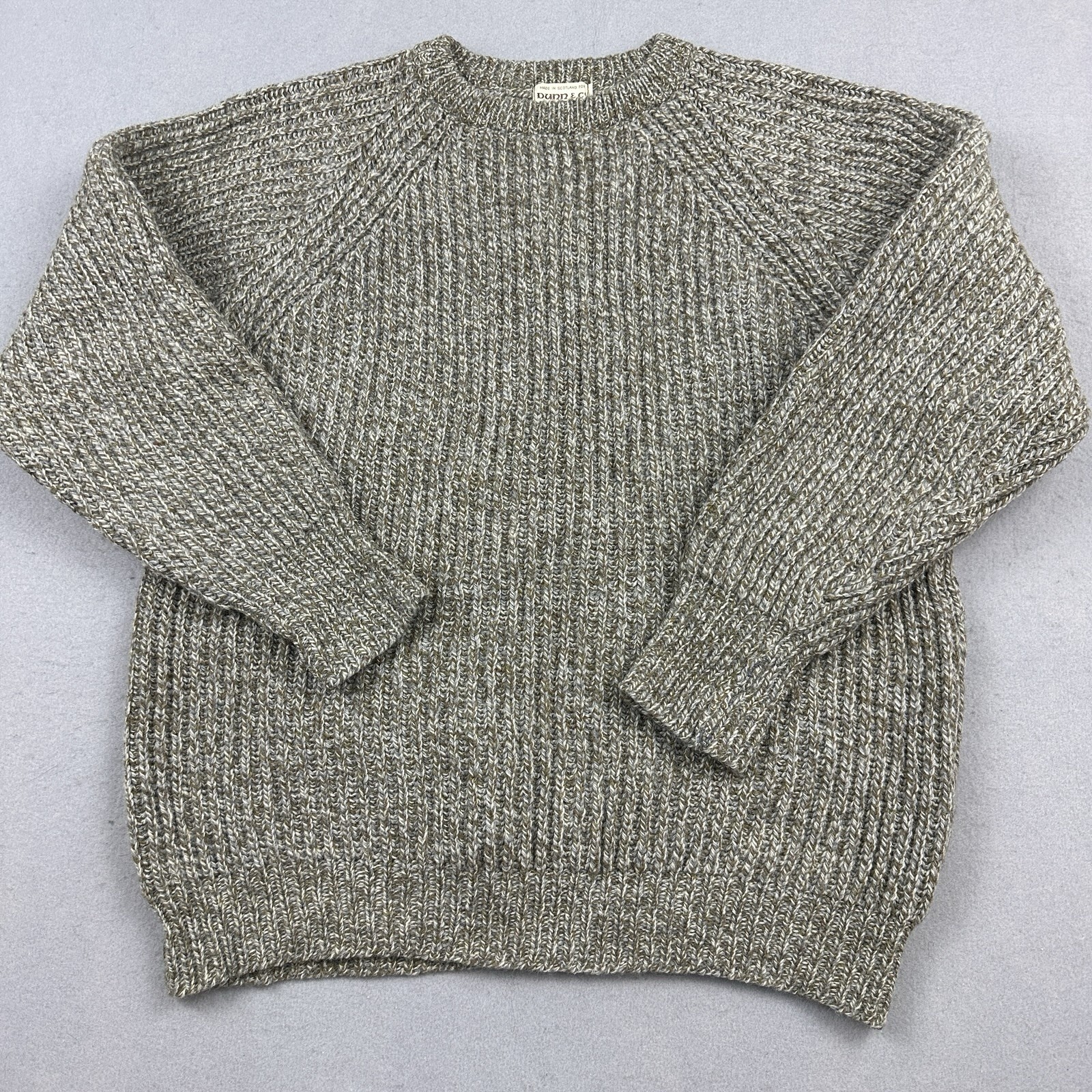 Vintage Dunn & Co Kilspindie Sweater Men XL Brown Earth Tone Ribbed Wool Marled Vintage Dunn & Co Kilspindie Sweater Men XL Brown Earth Tone Ribbed Wool Marled