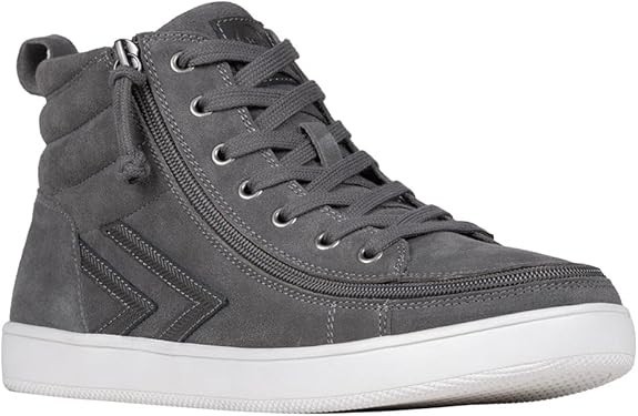 NEW Billy Footwear Men Ten9 Adaptive Hi-Top Gray Suede Sneaker Size 10.5 M KF281