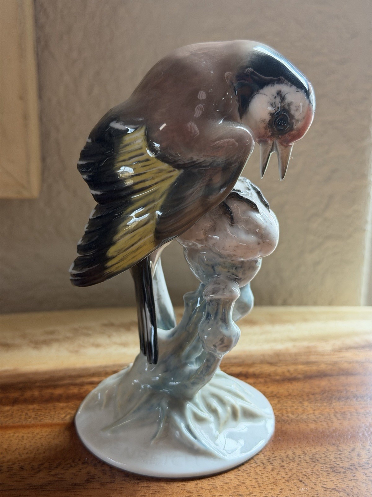 Vintage Rare Rosenthal Bird Figurine Distelfink Hand Painted German