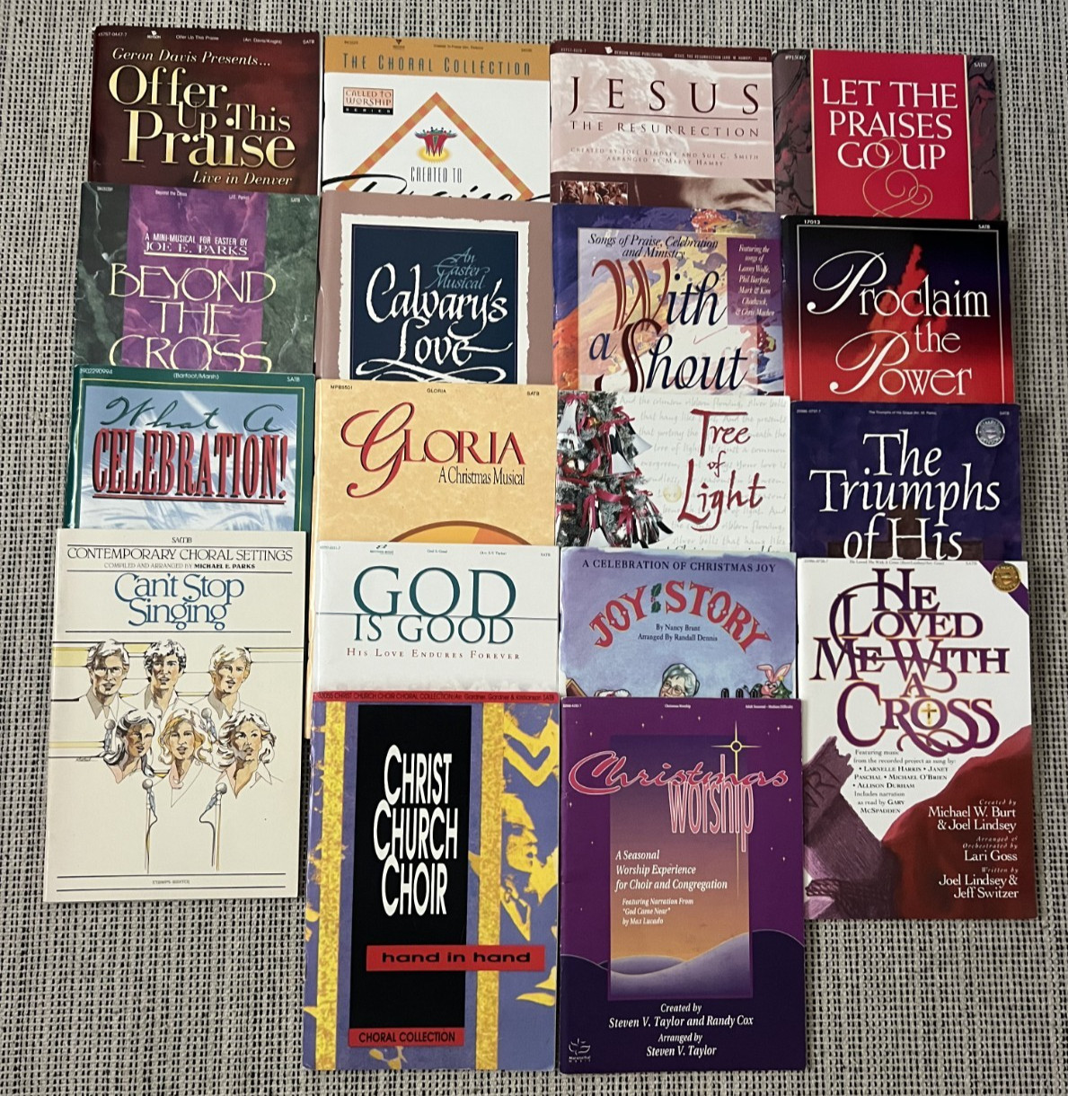 Lot of 18 SATB Books Songs for Praise & Worship Choir Choral Church Sacred Music