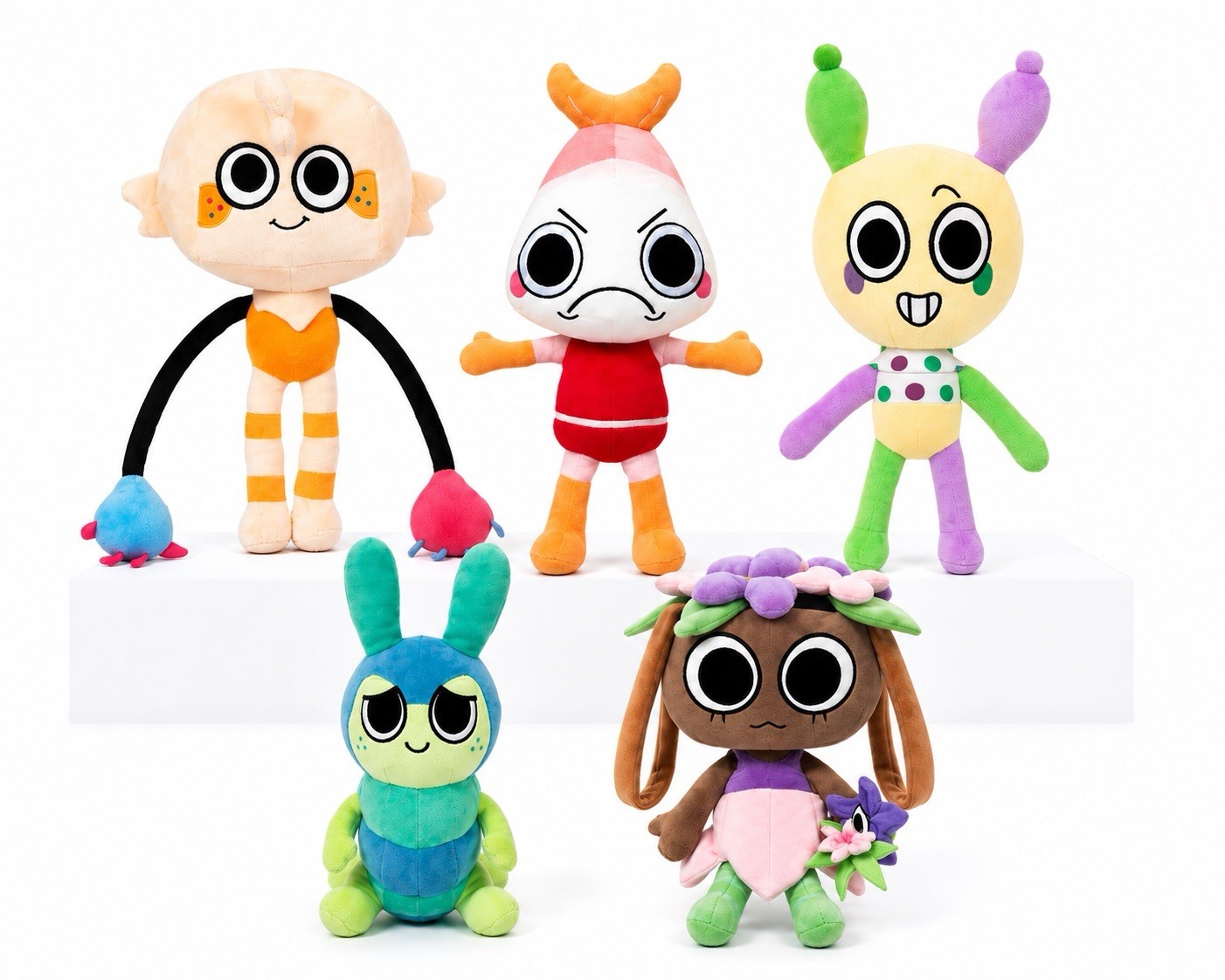 Set 5 Toys Bassie Dandy’s World PlushPlush Stuffed Toy Pillow Kids Gift