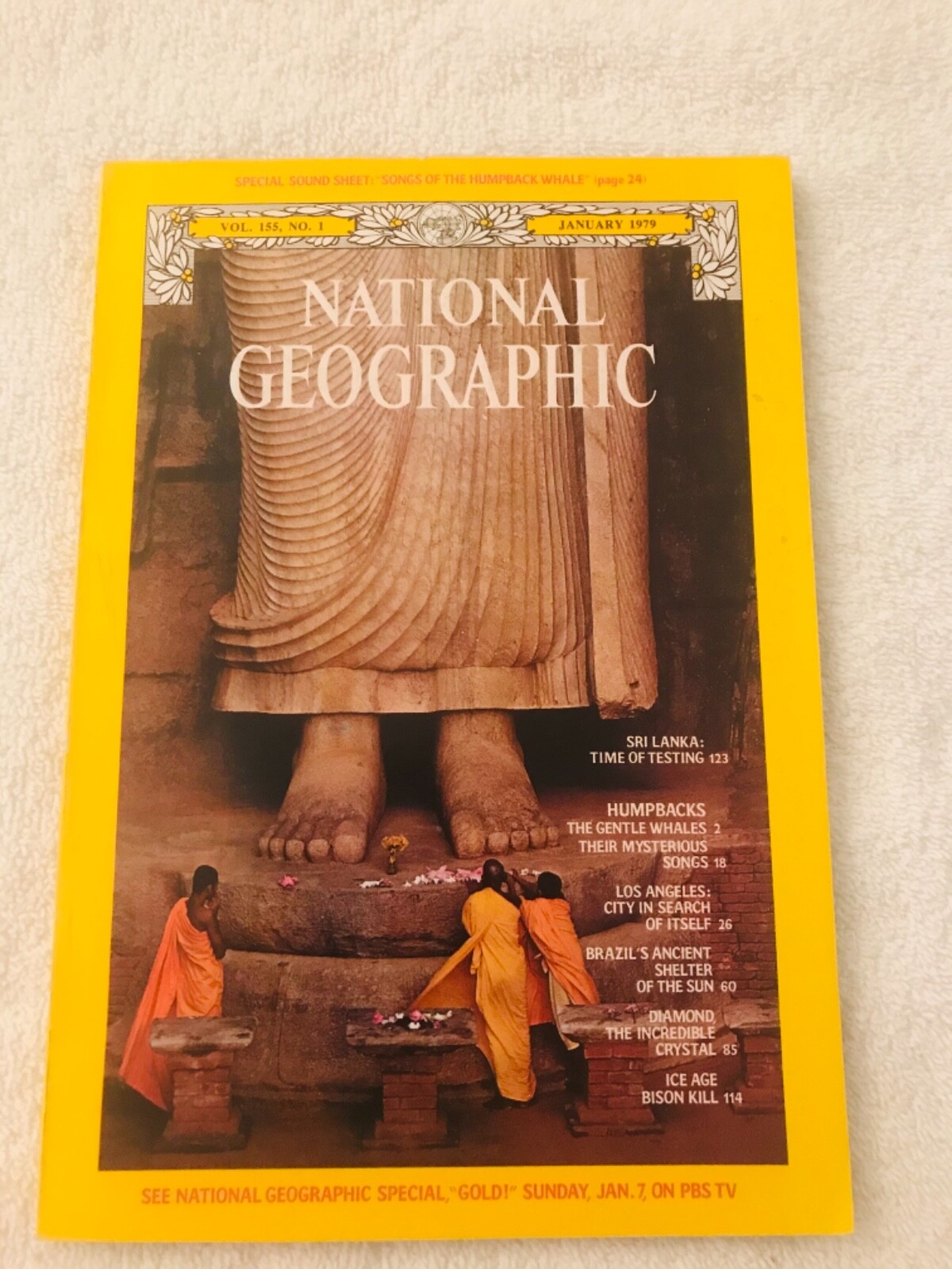 National Geographic January 1979 Sri Lanka Brazil Diamond Humpback Whale no Reco