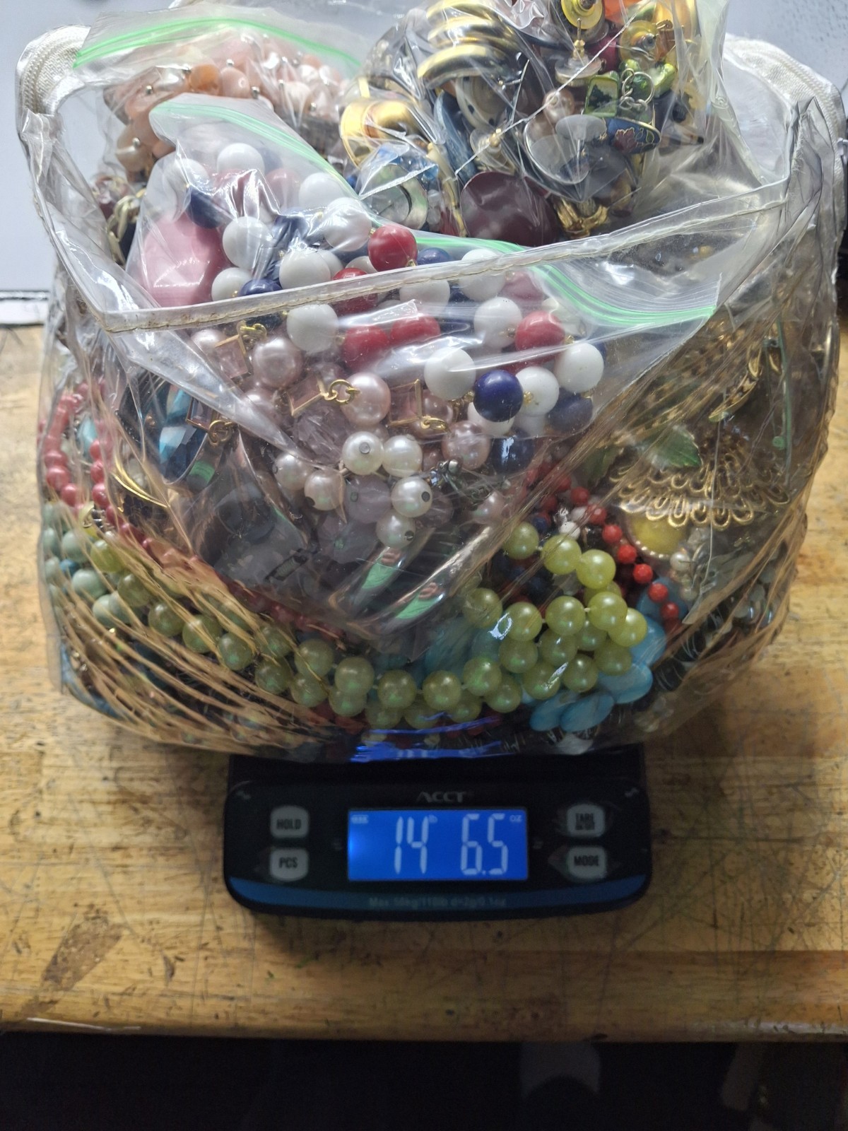 Huge VTG Costume Jewelry Lot Over 14lbs, Earrings, Brooches Etc Lots Of Signed