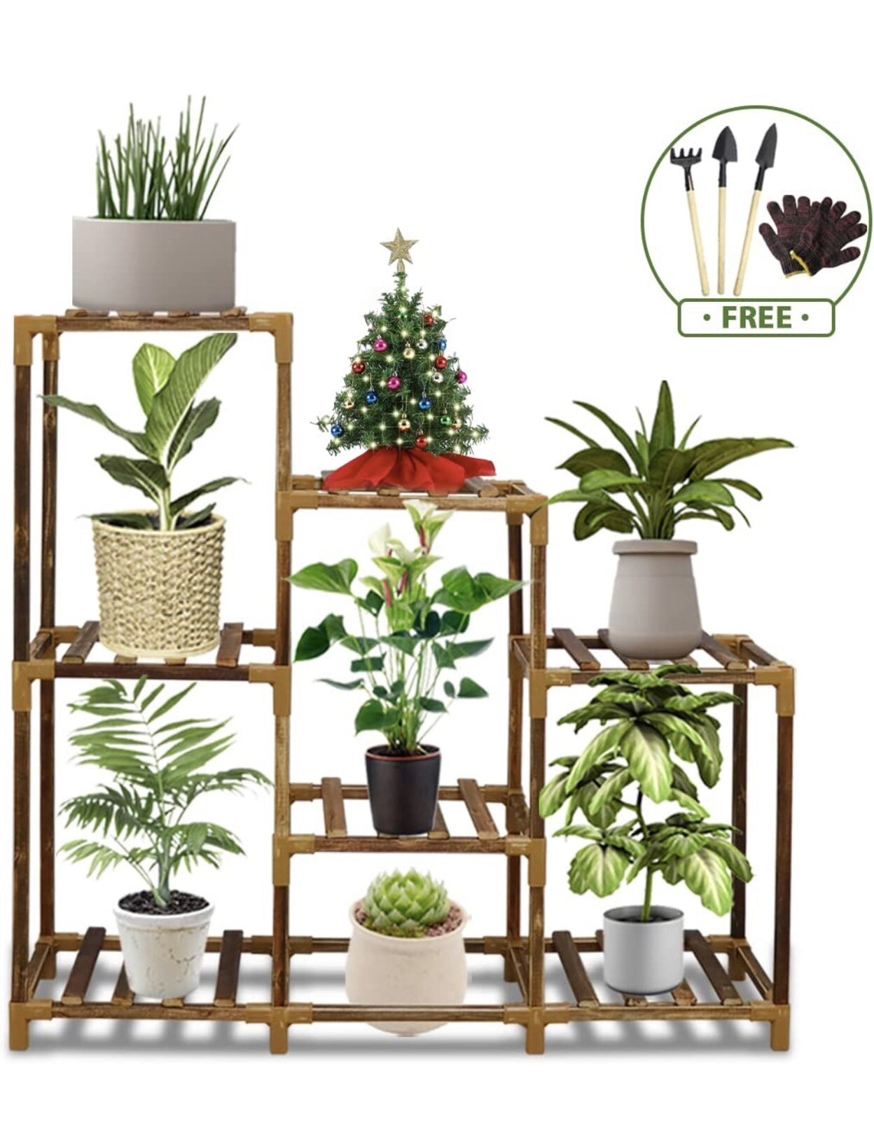 AWLYLNLL Plant Stand Indoor for Multiple Plants3 Tiers 7 Potted Tiered Plant ... AWLYLNLL Plant Stand Indoor for Multiple Plants3 Tiers 7 Potted Tiered Plant ...